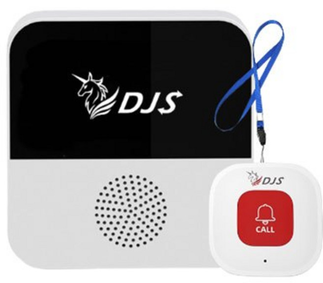 DJS 智慧緊急求救警報器 DJS-SOS01 手機推播警報 無線智慧防盜主機, 1個, 求救警報器＋緊急按鈕