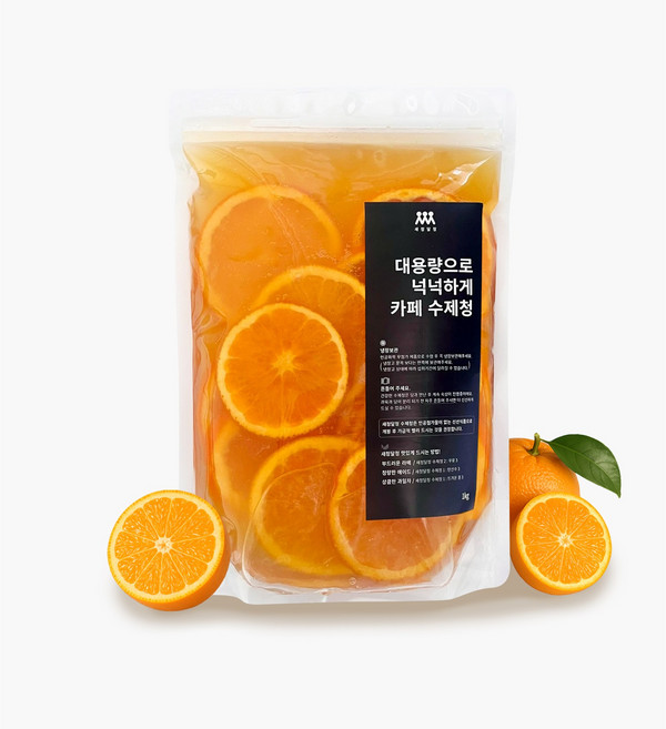 새청달청 수제 오렌지 슬라이스청 카페 재료 대용량 납품, 1개, 1개입, 1kg