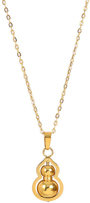 금원 조롱박행운 팬던트 써지컬스틸 목걸이 FX486