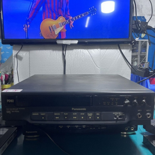 빈티지 파나소닉 VCR 플레이어 다양한 모델 비디오테이프 레트로 비디오 재생 기계, 소나무 PD92 단일 음향 채널