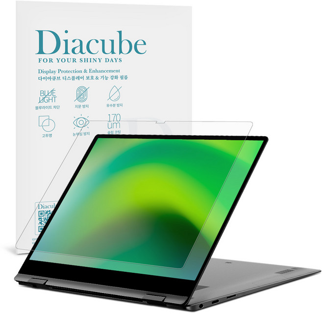 다이아큐브 갤럭시북5 북4 프로 360 16인치 공용 고화질 저반사 프리미엄 AR 액정보호필름 간편부착, 1개