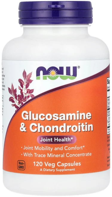 NOW Foods 글루코사민 및 콘드로이틴 베지 캡슐 120정, 1통 - 쿠팡