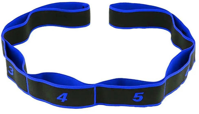 훈련 장력 밴드 운동 필라테스 스트레치 로프 당겨 저항 탄성 요가 스트랩 벨트 1개 2. blue, 2. blue × 1개