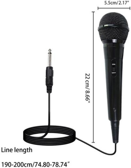 호환 휴대용 6.5mm 스테레오 스튜디오 마이크 KTV 마이크 휴대 노트북 PC 데스크탑 유선 단방향 핸드 헬드, [01] 6.5mm, 01 6.5mm