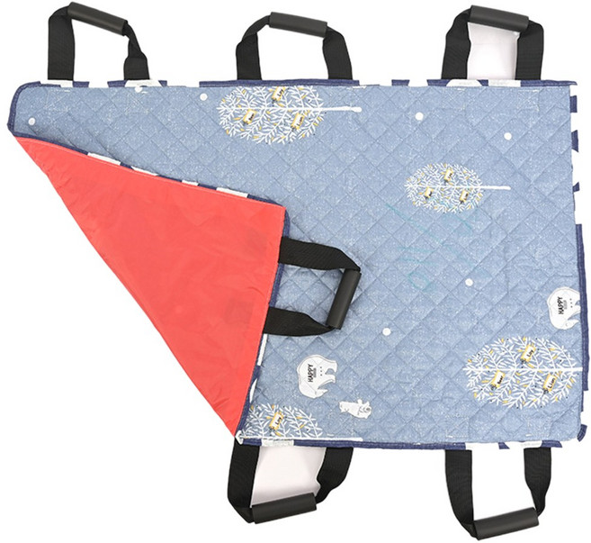 아모란나 이동 자세변환 방수 매트 포대기 어르신 뒤집기 돌봄 실버케어 이송 대형들것, 미디엄 M (70cm X 109cm), 1개