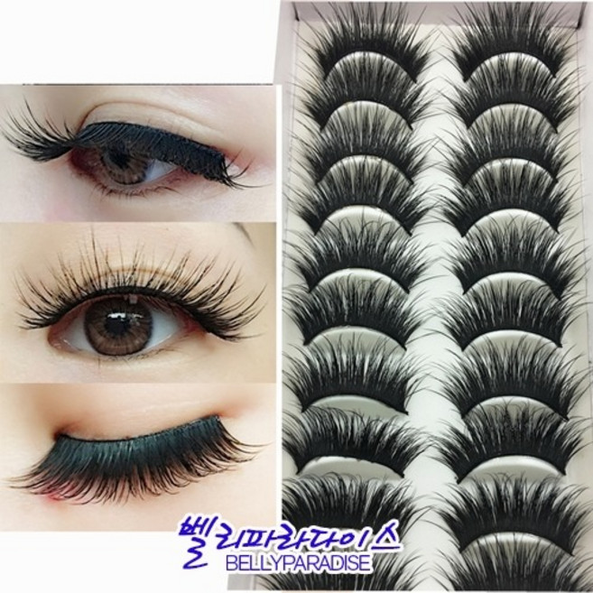 길고 우아한 공연용 무대용 대용량 인조속눈썹(16mm전문가용 10쌍), 1개, 10쌍