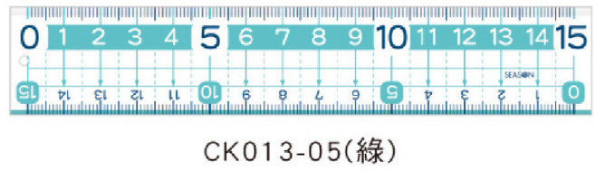 SEASON 大字尺 15公分 直尺, CK013-05（綠）, 1個