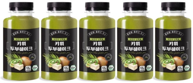 키위 두부쉐이크, 5개, 250ml