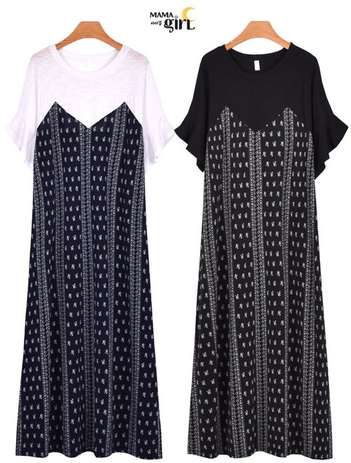 마마걸 쟈스민OPS 빅사이즈여성의류 롱원피스 엄마옷 큰사이즈 중년여성 마담의류 여름원피스 쿨원피스 빅사이즈원피스 99사이즈원피스 시원한원피스