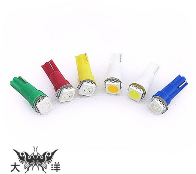 大洋 T5 5050 LED 儀表燈 6色, 1個, 黃光