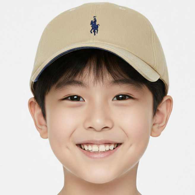 베이직엠 아동용(7~13세) 사계절 야구모자 볼캡 워싱 승마자수