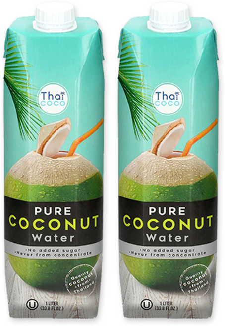 타이코코 100% 코코넛워터, 1L, 2개