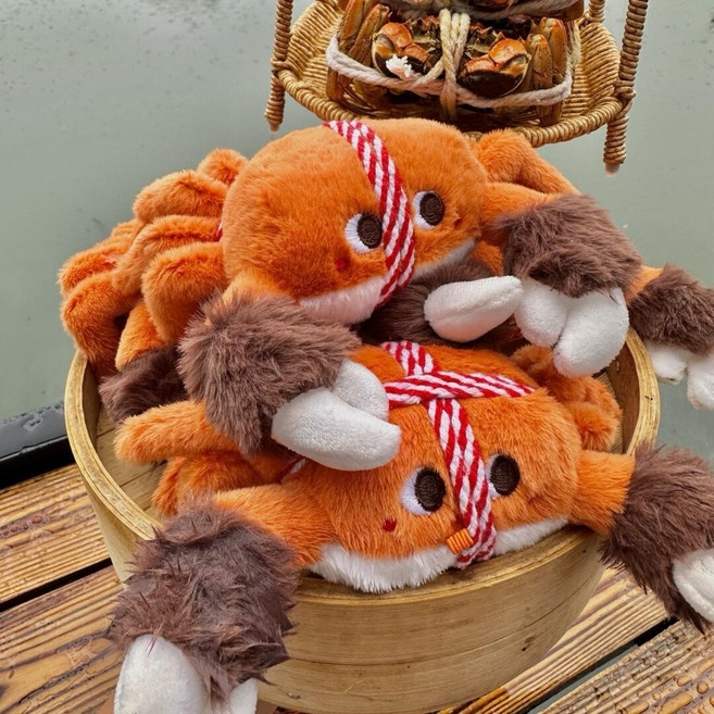 동글동글 웃긴 꽃게 인형 키링 집게사장 바다친구 봉제인형