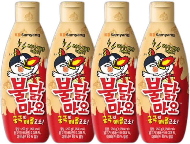 삼양 불닭마요 소스 빠른 배송 도전, 4개, 250g