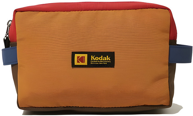 Kodak 相機收納包, 復古橘紅咖啡拼色, 1個