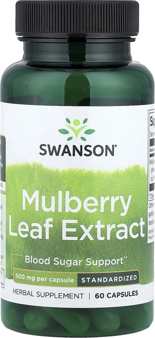 몸관리하세요 겨울입니다 Swanson 멀베리 잎 추출물 500mg 캡슐 60정 특별관리진행, Swanson멀베리잎추출물500mg캡슐60정, 1 - 쿠팡