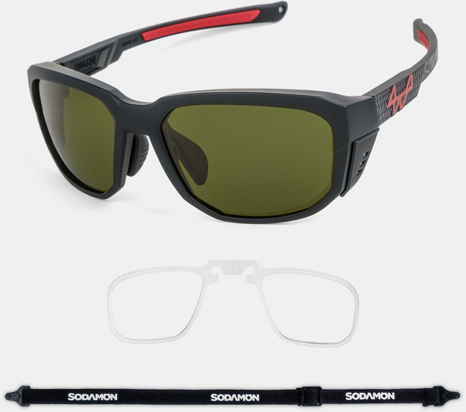 소다몬 리트론 사이트 RTS3501 NEW 시리즈 편광렌즈 빅사이즈 스포츠 선글라스 클립+스트랩 기본구성