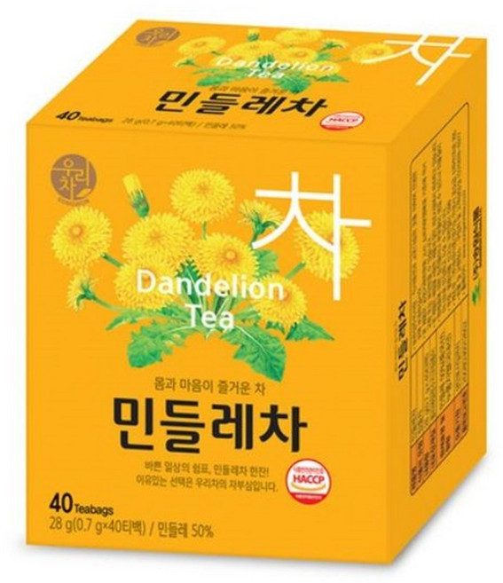 우리차 송원 민들레차 40T, 700mg, 40개입, 1개