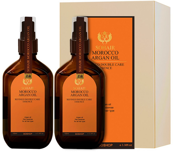 NEW오렌지에디션 쏘헤어 모로코 아르간오일 리파인드 더블케어 에센스, 100ml, 2개