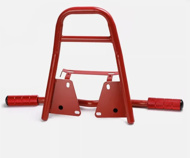 Honda Grom Msx125 SF 2013-2020과 호환되는 철제 오토바이 유인 스턴트 수화물, Full Red, 1개