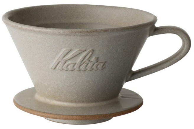 【Kalita】185 wave系列 頂級陶瓷美濃燒 日本職人工藝 手沖咖啡濾杯, 1個, 蛋糕濾杯, 30ml