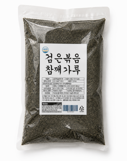 볶음 흑임자가루 검은 볶은참깨가루, 1개, 500g