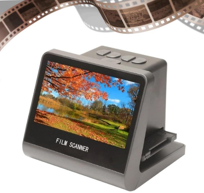 Ciciglow 필름 및 슬라이드 스캐너 14MP 필름 스캐너 12.7cm(5인치) LCD 스크린 슬라이드 및 네거티브를 디지털 사진으로 변환 내장 16GB 메모리 1, Ciciglow 필름 및 슬라이드 스캐너, 14MP 1