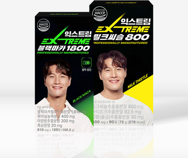 익스트림 블랙마카 1800mg & 익스트림 밀크씨슬 800mg 패키지세트, 90정, 1개