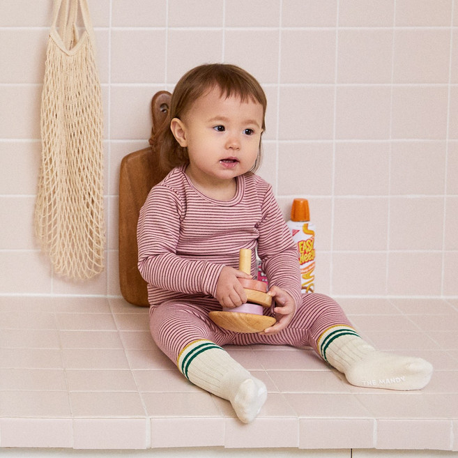 더맨디 베키 아기내복 아기실내복 봄 가을 9부 신생아 유아 배앓이방지