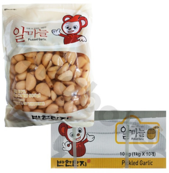 반찬단지 알마늘 절임 1kg, 10개