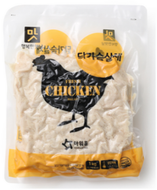 아워홈 행복한맛남 닭가슴살채, 1kg, 1개