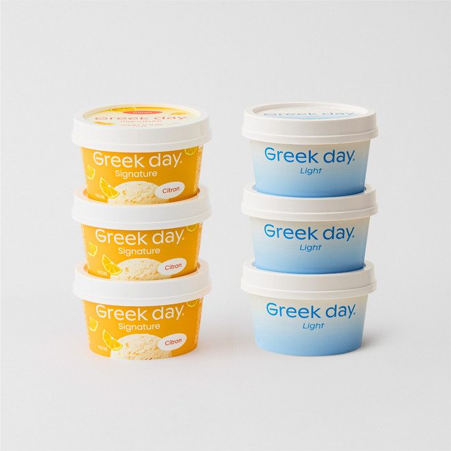 그릭데이 유자 라이트 패키지, 6개, 100g