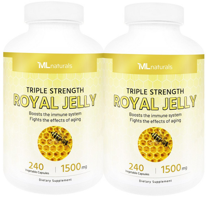 [미국빠른직구] 마이라이프 내추럴스 로열제리 1500mg 240정 2병, 2개