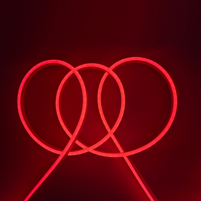 원그리드 USB 네온플렉스 LED 스트립 5m 잘라쓰는 줄조명 네온사인, 1개, 레드