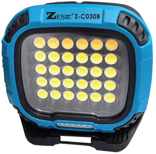 제스트 LED 충전 멀티작업등 포터블 초이스찰리 Z-C030B 자석후레쉬 캠핑전등 ZEST, 1개