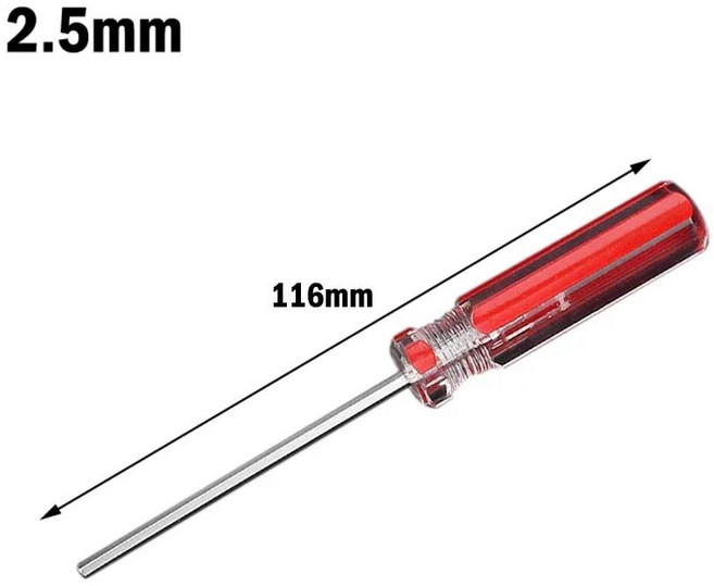 드라이버정밀 육각 스크루 드라이버 세트 플랫 헤드 육각 마그네틱 너트 드라이버 수리 손 다기능 도구 1.5, 01 2.5mm, 01 CHINA, 1개