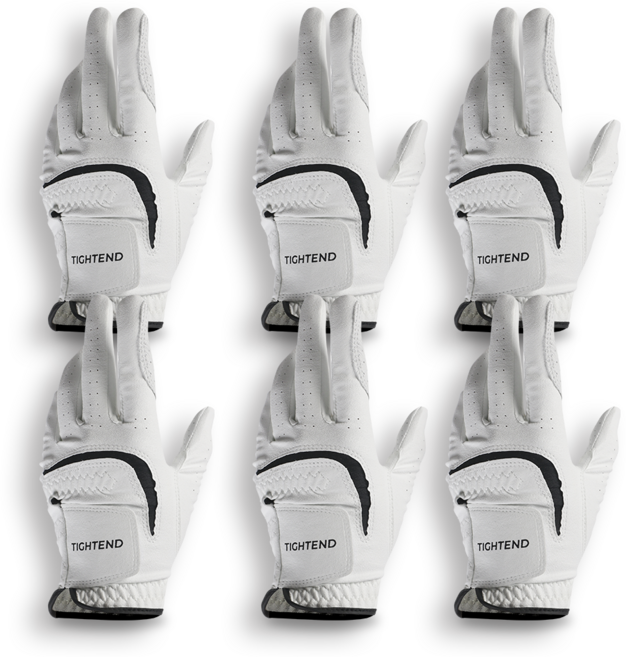 타이트엔드 0402 극세사 골프장갑 (왼손), 6개