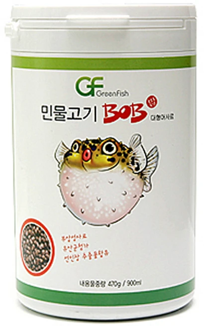 [그린피쉬] 민물고기밥 대 900ml, 1개, 470g - 쿠팡