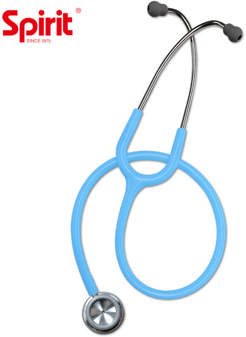 스피릿 의사용 청진기 CK-S601PF 양면형 의료기기, 아쿠아 블루, 1개