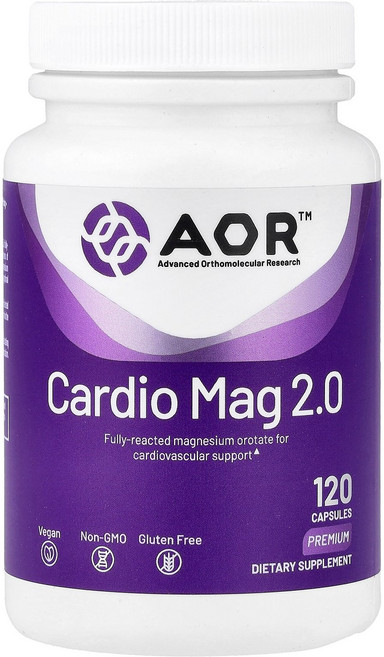 AOR 어이오알 혈행 마그네슘 2.0 120 캡슐 영양제 건강보조식품, AOR 어이오알 혈행 마그네슘 2.0 120 캡슐 영양, 1개, 상세페이지 참조