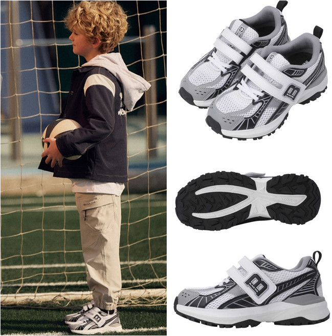 블랙야크키즈 아동용 아치서포트 편안한 착화 엘라스틴밴드 벨크로 스프린트젬 ABKSHXU913