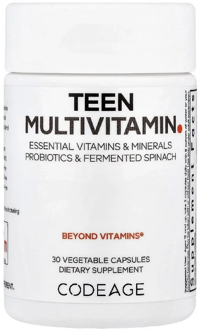 코드에이지 청소년 종합비타민 Teen Multivitamin 베지캡슐 30정, 1개 - 쿠팡