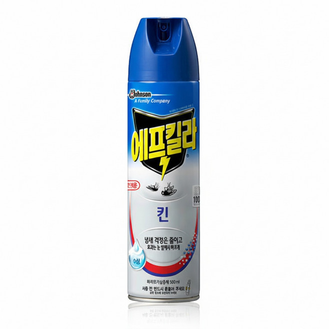 에프킬라 에어로졸 킨 파리 모기 살충제 500ml, 4개