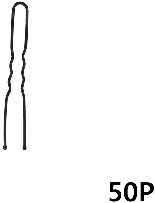 U자핀 유핀 7cm 50개 고정핀 머리핀 헤어 실핀 올림머리 업스타일 스타일링 면접