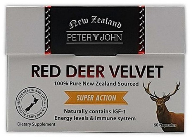 피터앤존 레드 디어 벨벳 녹용 Peter and John Red Deer Velvet, 1개, 60정