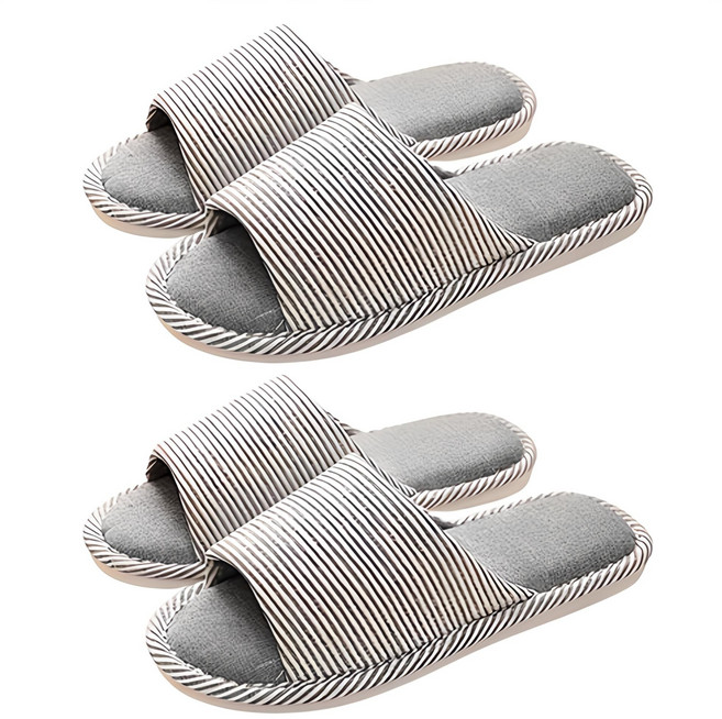 아리코 스트라이프 거실화, 블루그레이, 2개