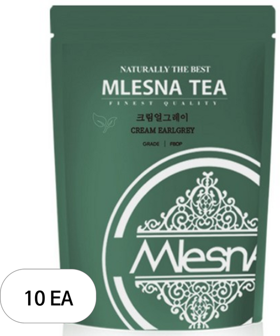 믈레즈나 크림 얼그레이 홍차 우드박스, 100g, 10개, 1개입