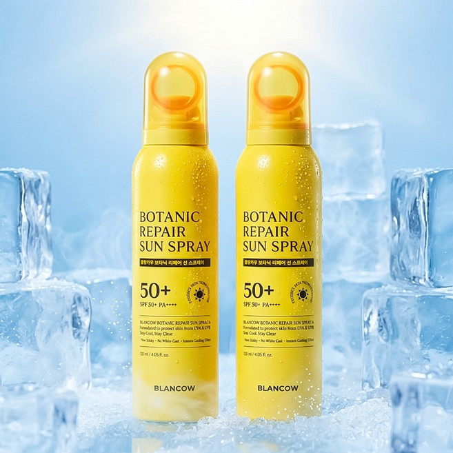 국내 유일 99.94% 지속 비건인증 선스프레이 땀에도 안지워지는 360도분사 SPF50+ PA++++, 2개, 120ml