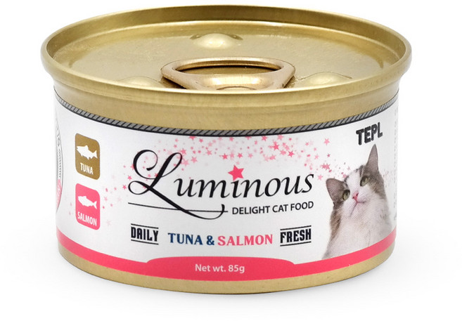테플 루미너스 고양이캔, 1개, 참치&연어, 85g
