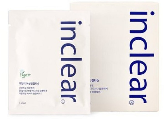 인클리어 데일리 여성청결티슈25개입, 150g, 25개